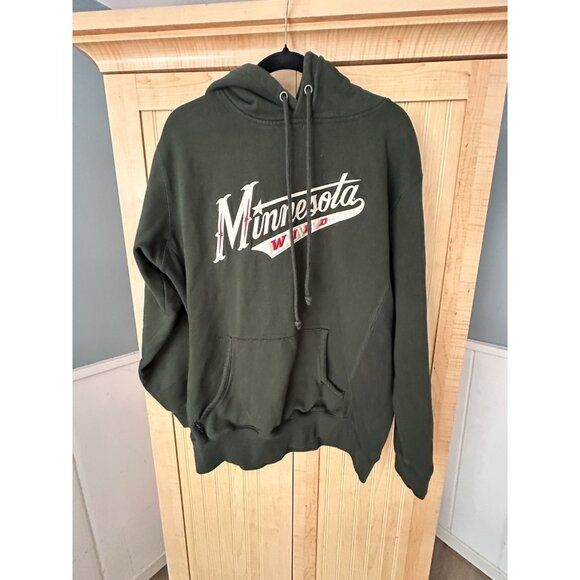 Minnesota Wild Hockey Sports Green Pullover Hoodie Size Large NHL Sweatshirt - Picture 5 of 5